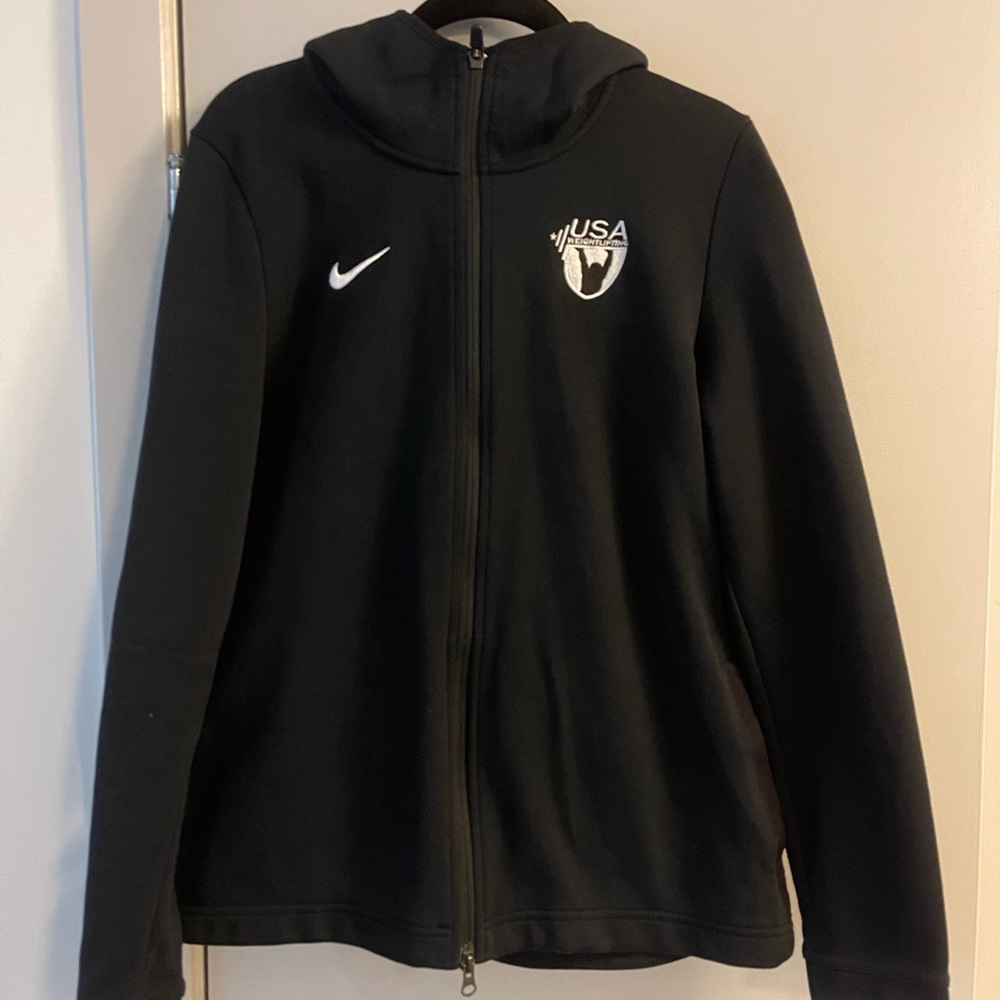 Nike USAW weightlifting zip-up jacket